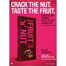 AMUL DARK CHOCOLATE FRUIT N NUT 55%